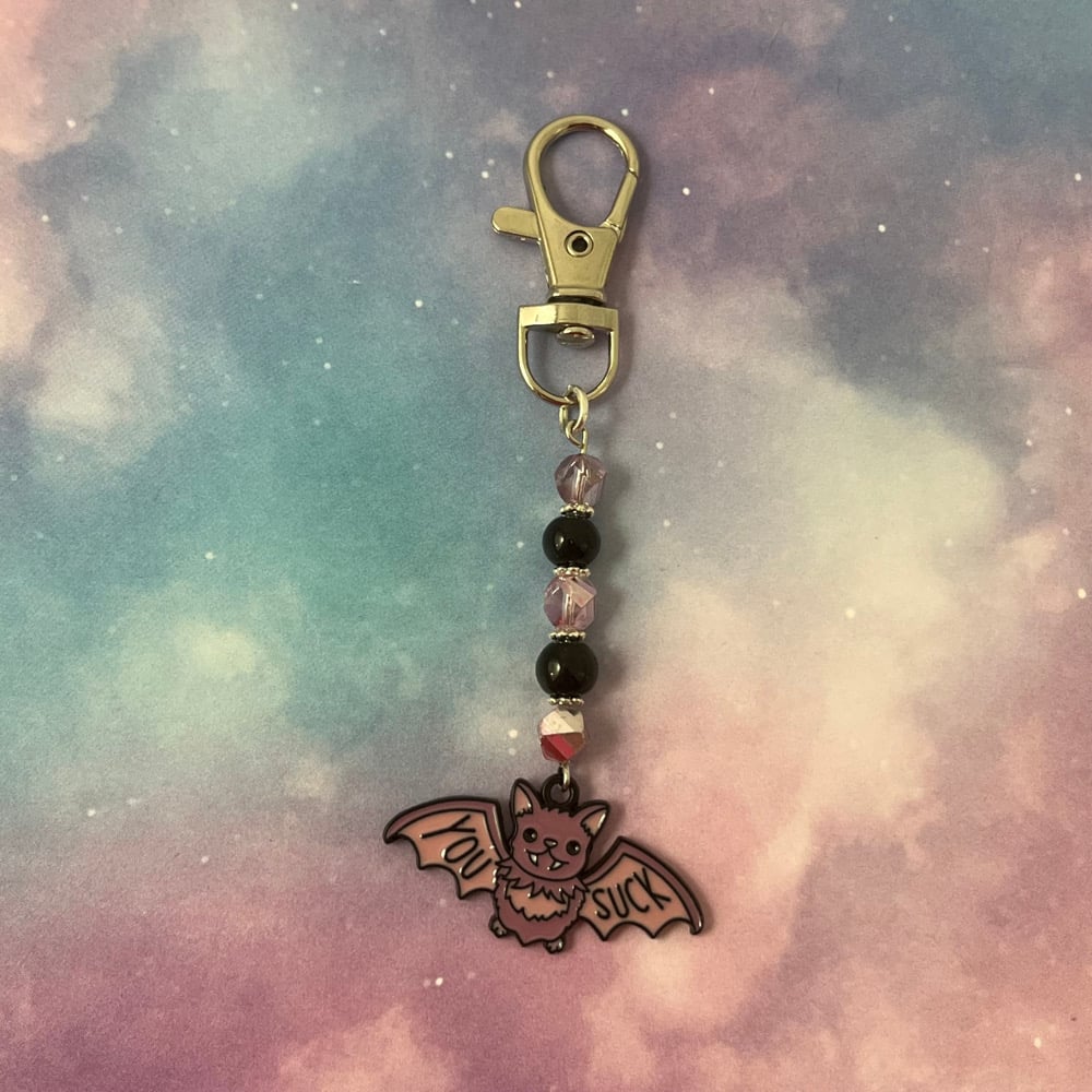 Image of Purple Bat Keychain