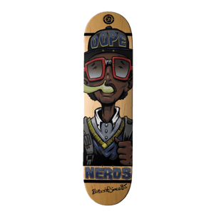 Image of Dope Nerds Inc. Nerd Logo Skateboard Deck 