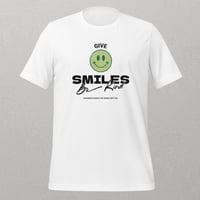 Image 4 of "Give Smiles, Be Kind" Inspirational Unisex T-Shirt