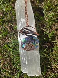 Image 2 of Electroformed Abalone and seashell necklace 