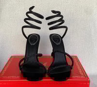 Image 5 of BLACK SPARKLE TWIST HEELS
