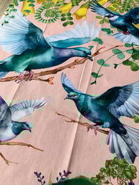 Image 2 of Kererū amongst trees- Tea towel copy