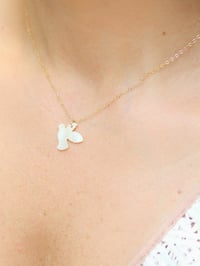 Image 5 of Collier colombe blanche