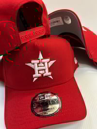 Image 3 of New Era 9Forty Scarlet Red/ White 