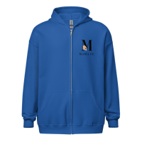 Image 2 of MamaFe Logo Black Font Unisex heavy blend zip hoodie