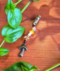 Mushroom Dangle Bead with Citrine