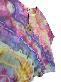 Image 4 of XXL Crop Tee in Bright Geode Ice Dye