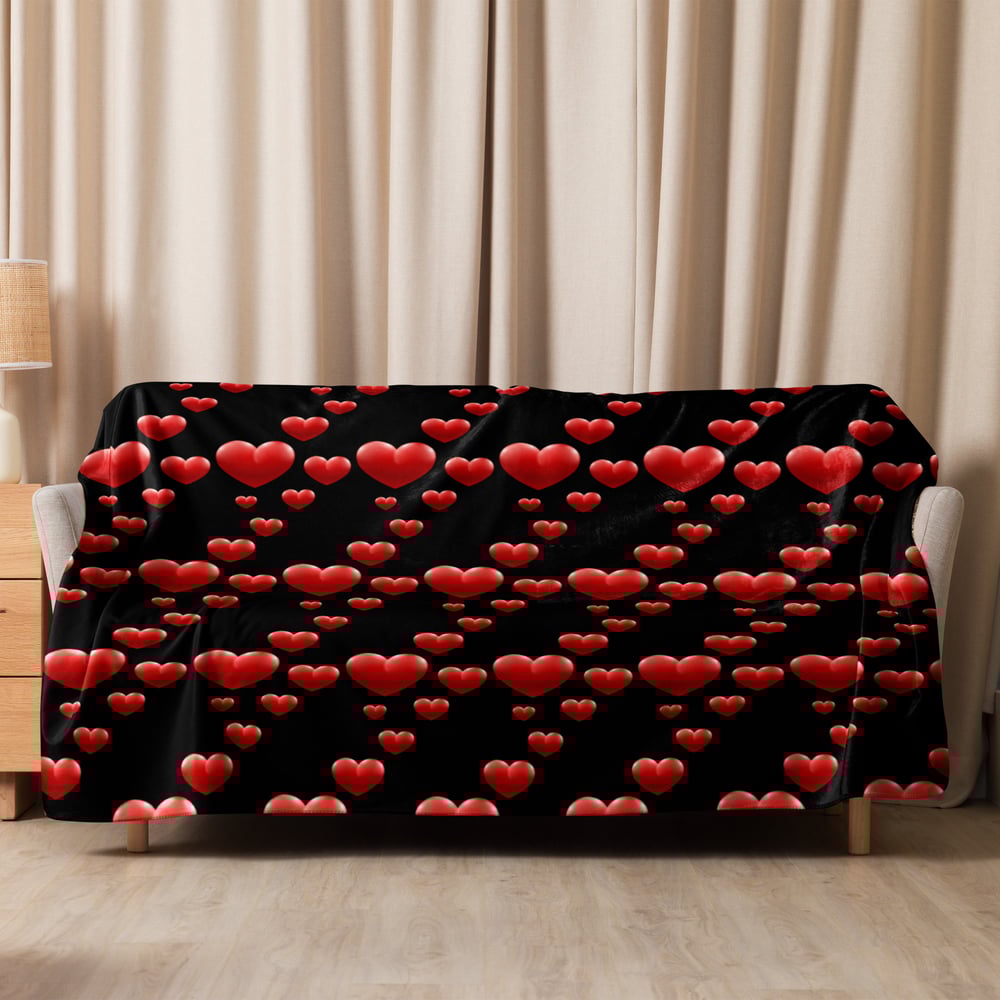 Image of Valentines day Sherpa blanket