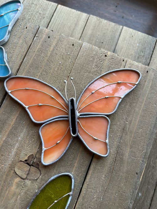 Image of Skinny Classic Butterfly - stained glass