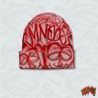 Image 1 of [MNGO.S] All overprint Knit Beanie - RED