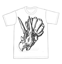 Image 1 of Triceratops Dino Head T-shirt (B2) **FREE SHIPPING**