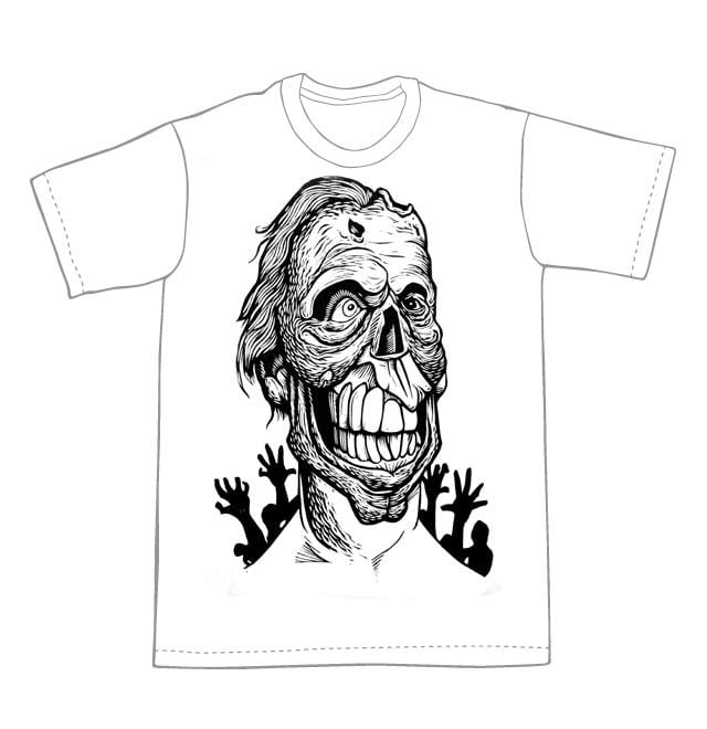 Zombie T-Shirt (A1) **FREE SHIPPING**