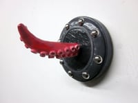 Image 2 of Red and Black Tentacle Jewelry Holder