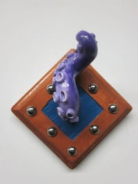Image 1 of Purple Tentacle on Diamond Base Jewelry Holder