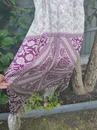 Image 8 of PEFKOS MAXI DRESS Cream maroon- Sise 10-18 uk copy