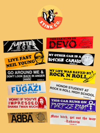 Rock n roll bumper stickers 