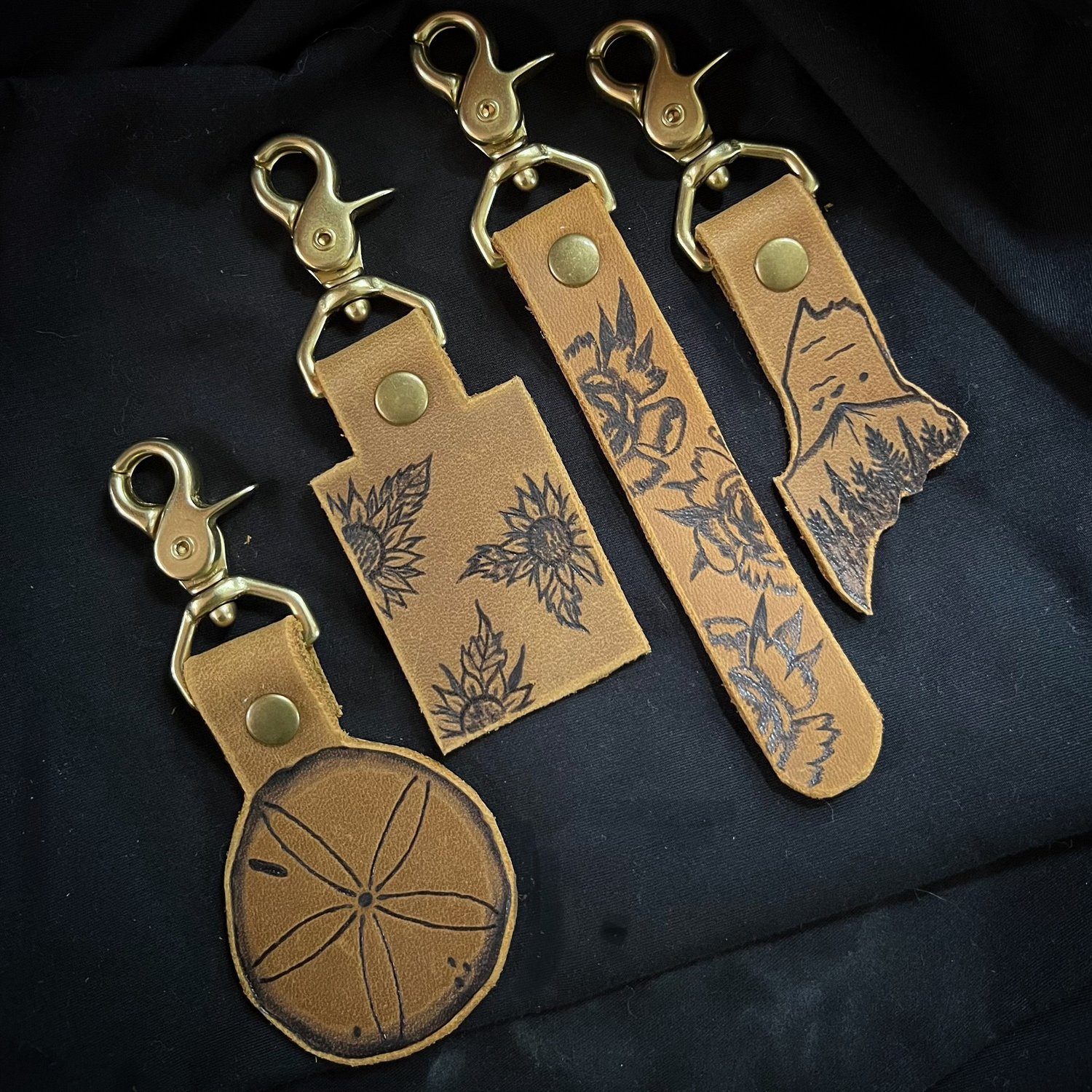 Maine Leather Key Fob