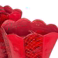 Image 5 of Red heeled leather boots 7.5