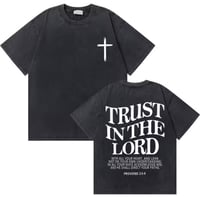 Image 1 of Vintage Christian Jesus Shirt (Trust In The Lord)