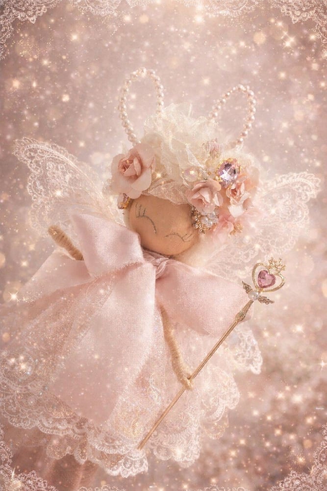 Image of Large Vintage Bunny Fairy 