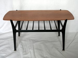 Image of 1950s Tola & Black Coffee Table by Nathan