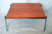 Image of 1960s Teak & Chrome 'Tract' Coffee Table