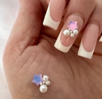 Image 1 of Pearl & star charm