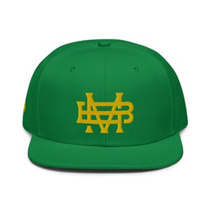 Image of MB Logo Green Snapback Baseball Hat