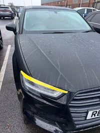 Image 2 of X2 Audi 8v A3 S3 Rs3 Black Headlight Eyebrow Stickers  