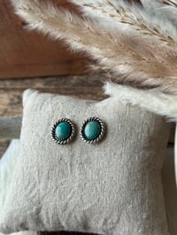 Image 2 of High Plains Turquoise Studs