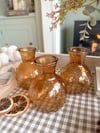 SALE! Amber Dottie Vases ( Set of 3 )