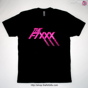 Image of "TheFIXXX" T-Shirt - Black/Magenta