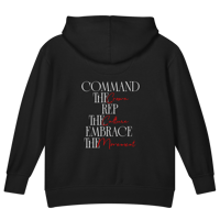 Image 2 of Command the Crown - toddler fleece pullover hoodie