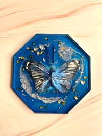 Image 2 of Monarchs in Navy — Limited Resin Coaster Set