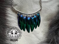 Image 1 of Beetle “Wing” Pendant Necklace 