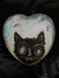 Image 1 of Cat scratched heart 