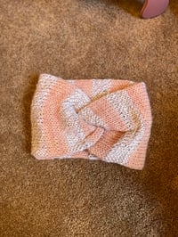 Image 2 of "Twist of Sweetness" Hand-Knit Ear Warmer 
