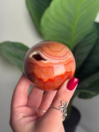 Image 3 of BANDED CARNELIAN SPHERE -MADAGASCAR- A