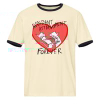 Image 5 of Unisex ringer t-shirt avoidant attachment 