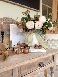 Image 2 of SALE!Amber Glitter Pumpkins ( Set of 6 )