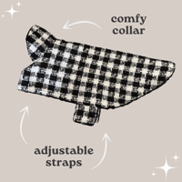 Image 2 of Boucle Check / Black Teddy Coat