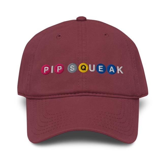 Pipsqueak NYC (Pink P Subway) Garment washed baseball cap