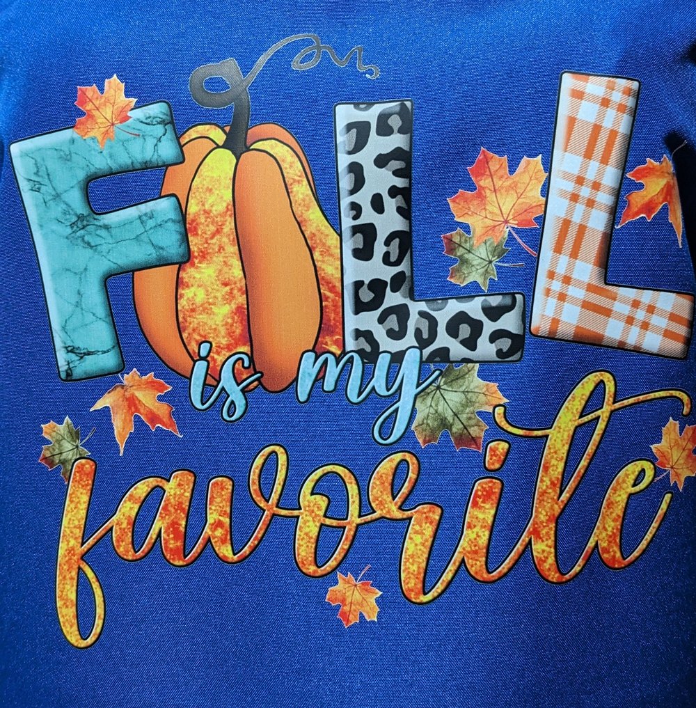 Image of Fall is My Favorite Apron (blue)