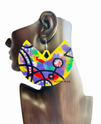 Image 1 of Jumbo Abstract Earrings 2