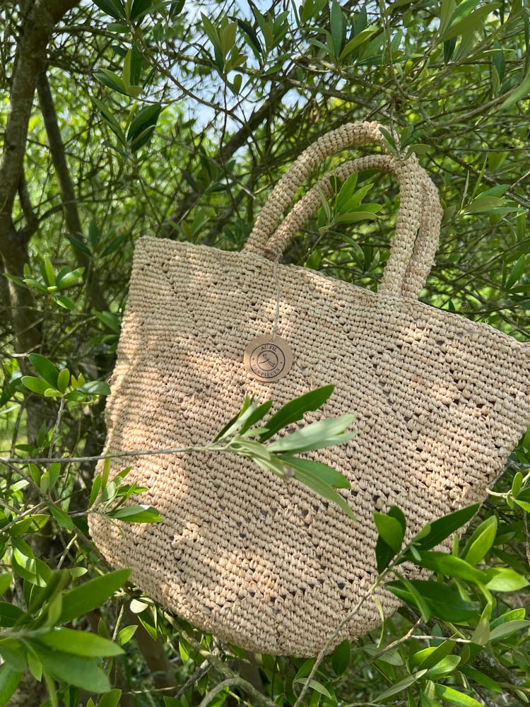 Image of Sac en Raphia LUNA fond Rond