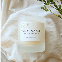 Image 3 of Personalised Peony Candles