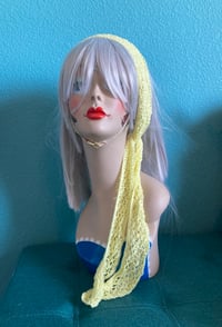 Image 1 of Soft Yellow Boho Headscarf