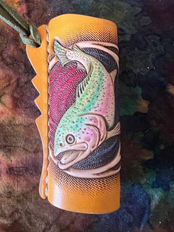 Image of Kinoko Heads lighter case rainbow trout 