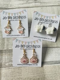 Farm animal quirky earrings