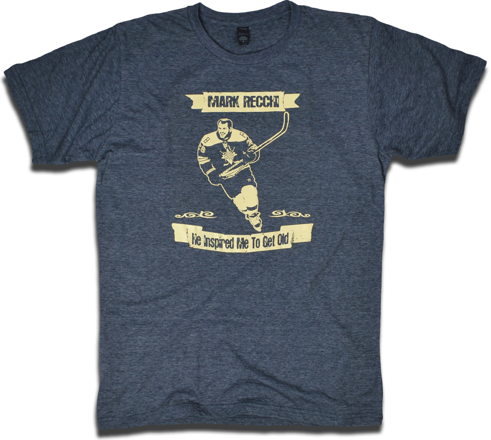 Image of Mark Recchi "Inspired Me To Get Old" tee by Backpage Press